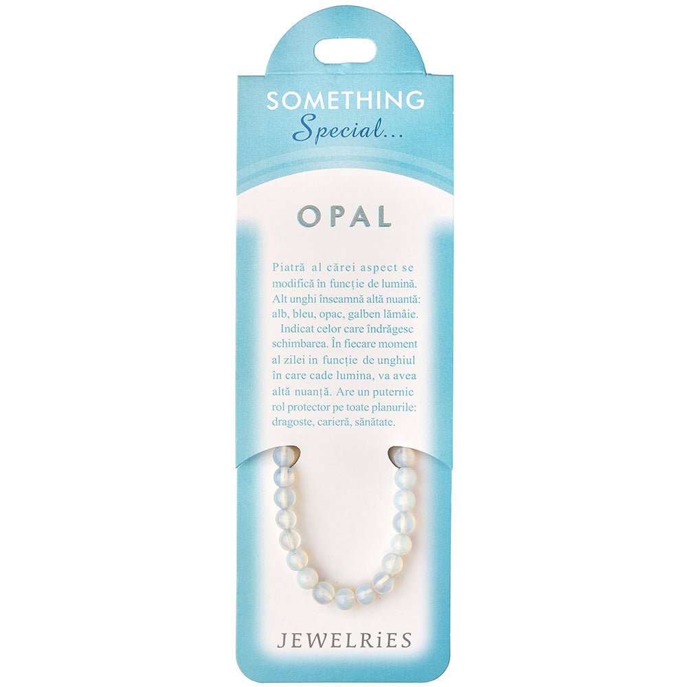 Set bratara Opal pietre cu felicitare personalizata, piatra inlaturare inhibitii