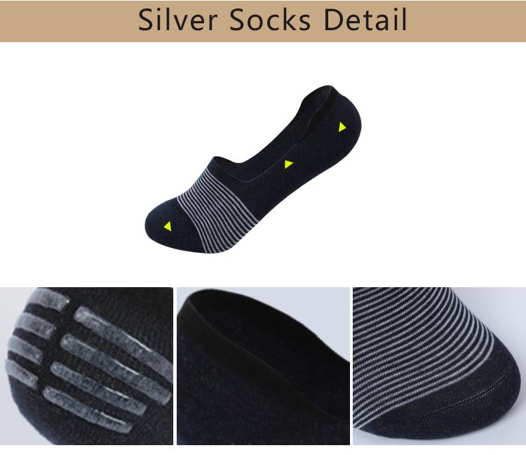 Sosete cu fir de argint si bumbac pentru femei, PlasmaTHOR Silver Kazhtex