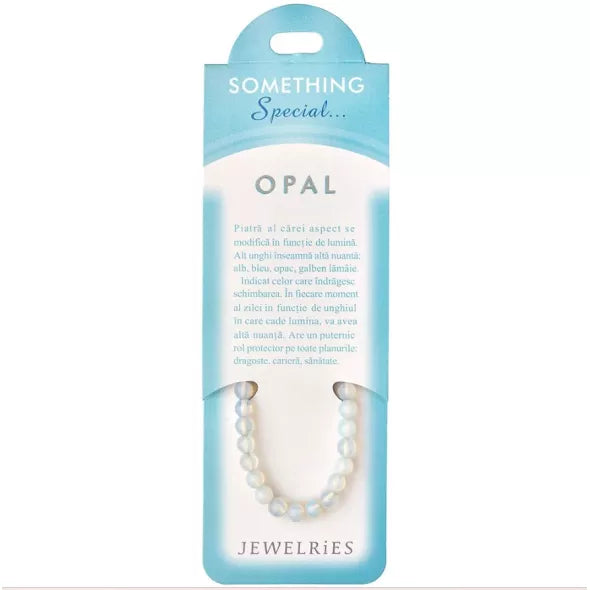 Set bratara Opal pietre cu felicitare personalizata, piatra inlaturare inhibitii