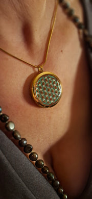 Pandantiv Plasmatic PlasmaThor 5G / EMF - Floarea Vietii - verde