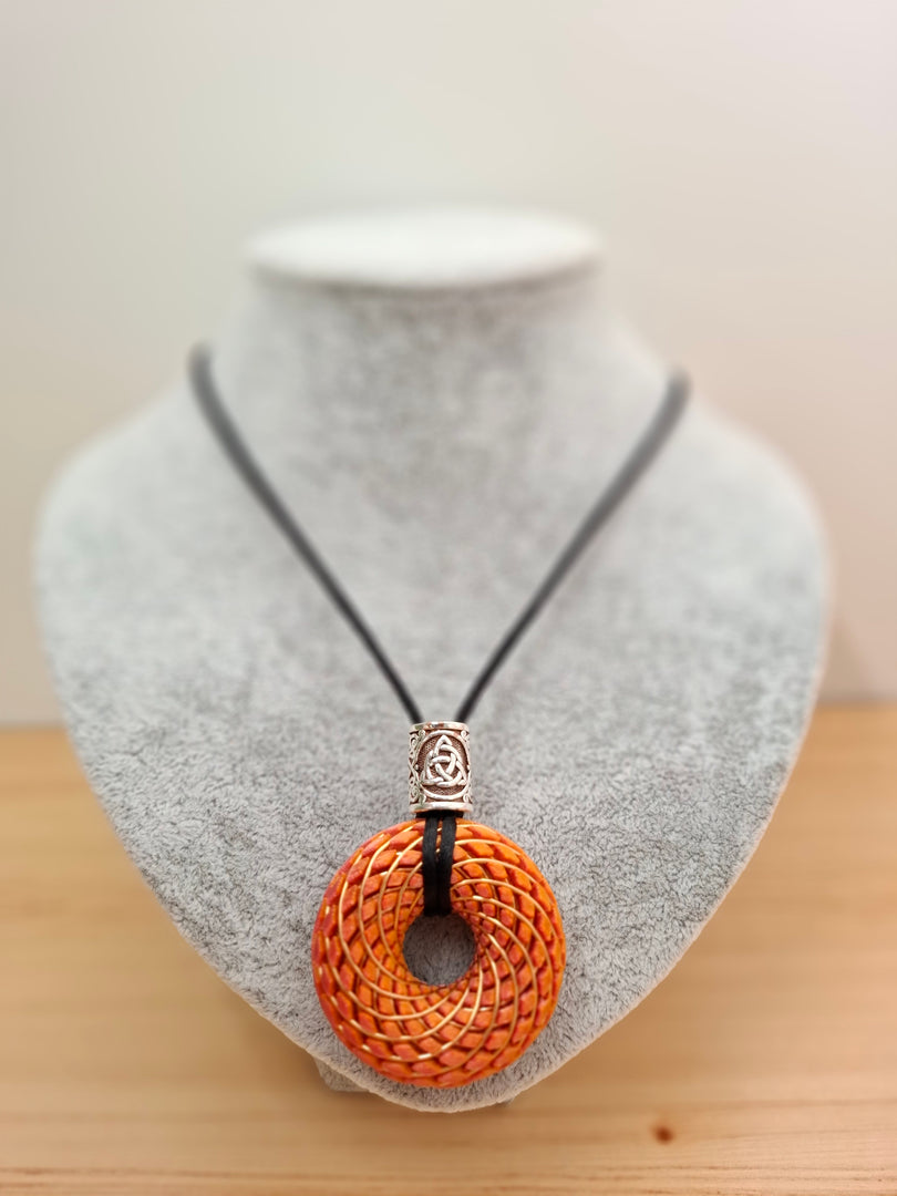 Pandantiv PlasmaThor Rodin Coils (Portocaliu)