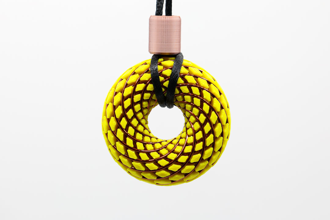 Pandantiv PlasmaThor Rodin Coils (Galben)
