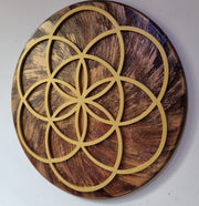 Tablou cu Shungit si Plasma, PlasmaThor  – Samanta Vietii, 58 cm, Maro+Cupru