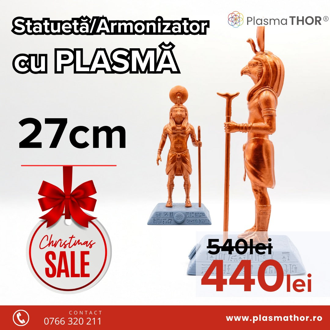 Statuetă/Armonizator cu Plasmă - Zeul RA - 27 cm