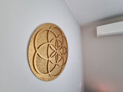 Tablou cu Shungit si Plasma, PlasmaThor Gold – Samanta Vieții, 58 cm