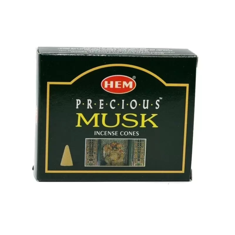 Conuri parfumate fumigatie HEM Precious Musk 10 buc