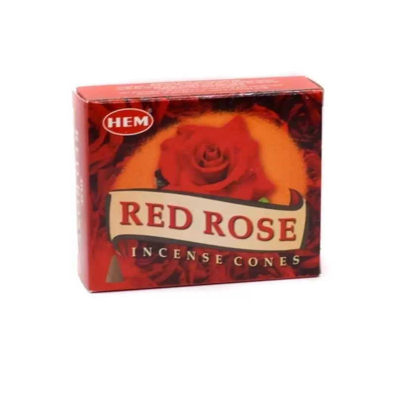 Conuri parfumate fumigatie HEM Red Rose 10 buc