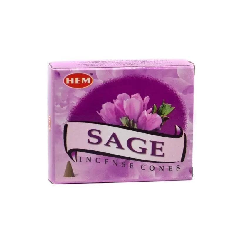 Conuri parfumate fumigatie HEM Sage 10 buc